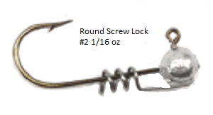 Round  Brz #2, 1/16 oz screw loc-25pk
