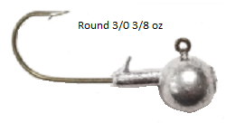 Round Head 3/0 3/8 oz-10ct