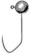 Round Head, no collar, Blk Nic Sic Mustad #4, 1/16...